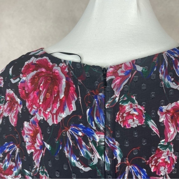 La Maison Talulah Ardour Mini Chiffon Dress In Midnight Rose Women's Size M - Picture 5 of 11